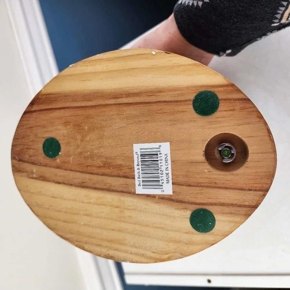 Bed Bath & Beyond Wood Oval Jewelry Tower Box